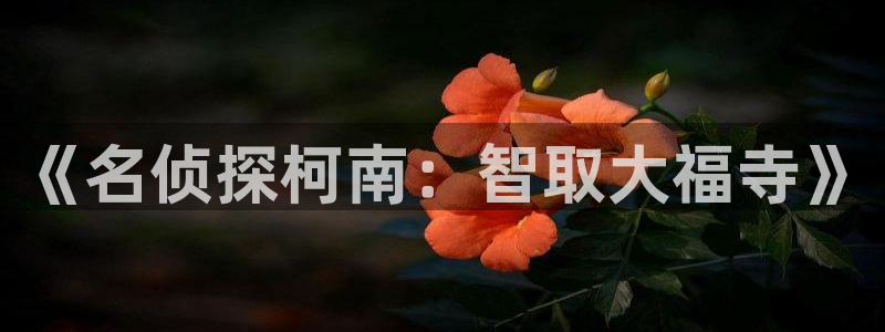 尾巴漫画官方免费入口：《名侦探柯南：智取大福寺》