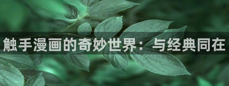 动漫尾巴漫画：触手漫画的奇妙世界：与经典同在